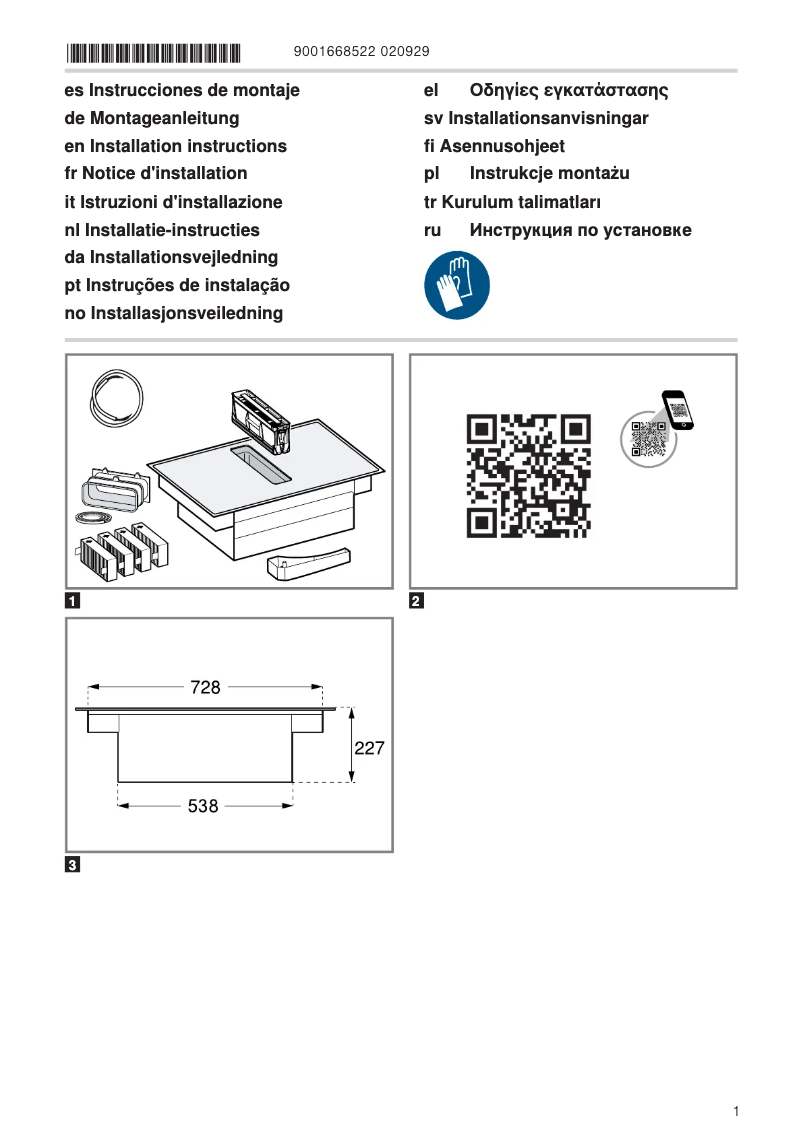 Page n°1 - Instructions / montage Junker JV28DT16