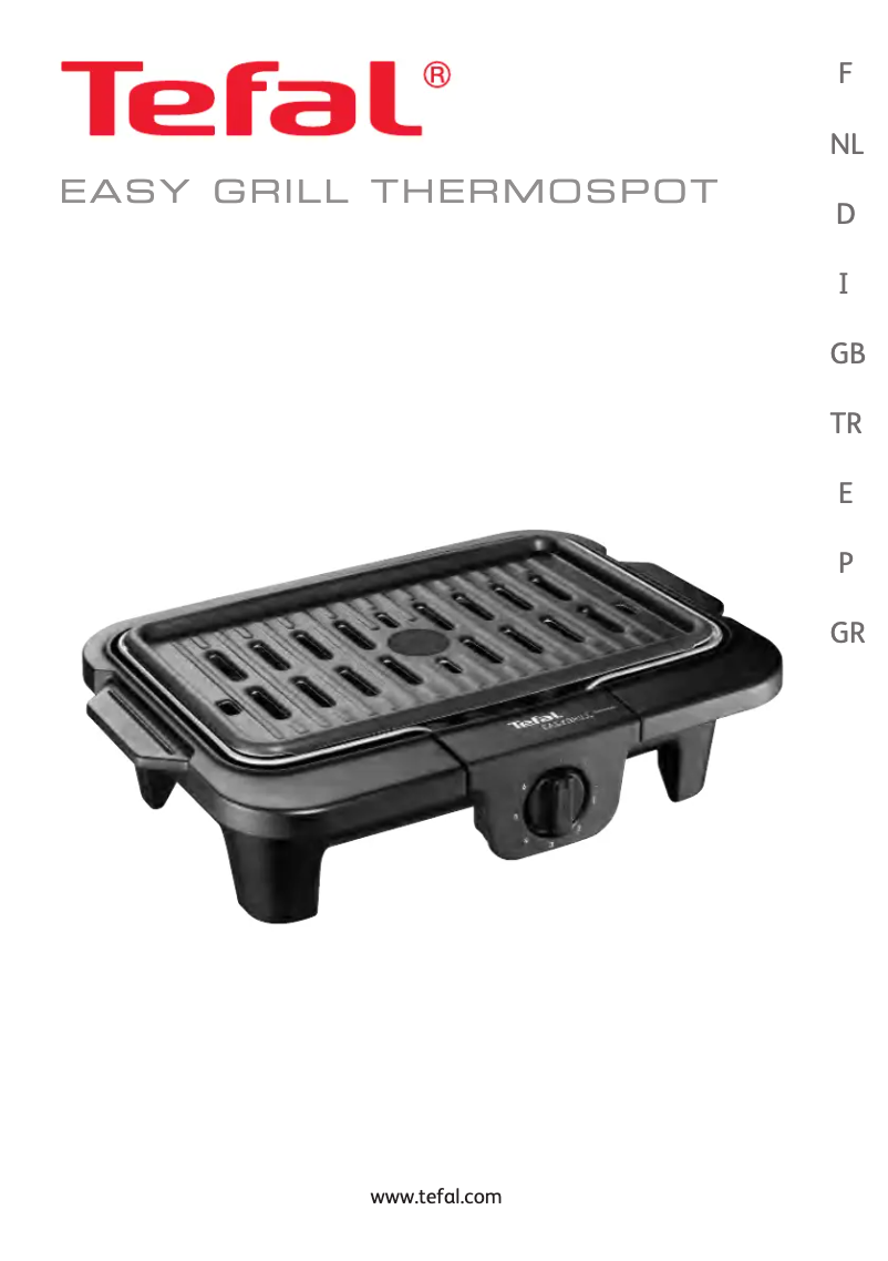 Image de la première page du manuel de l'appareil Easygrill Comfort Thermospot CB2200