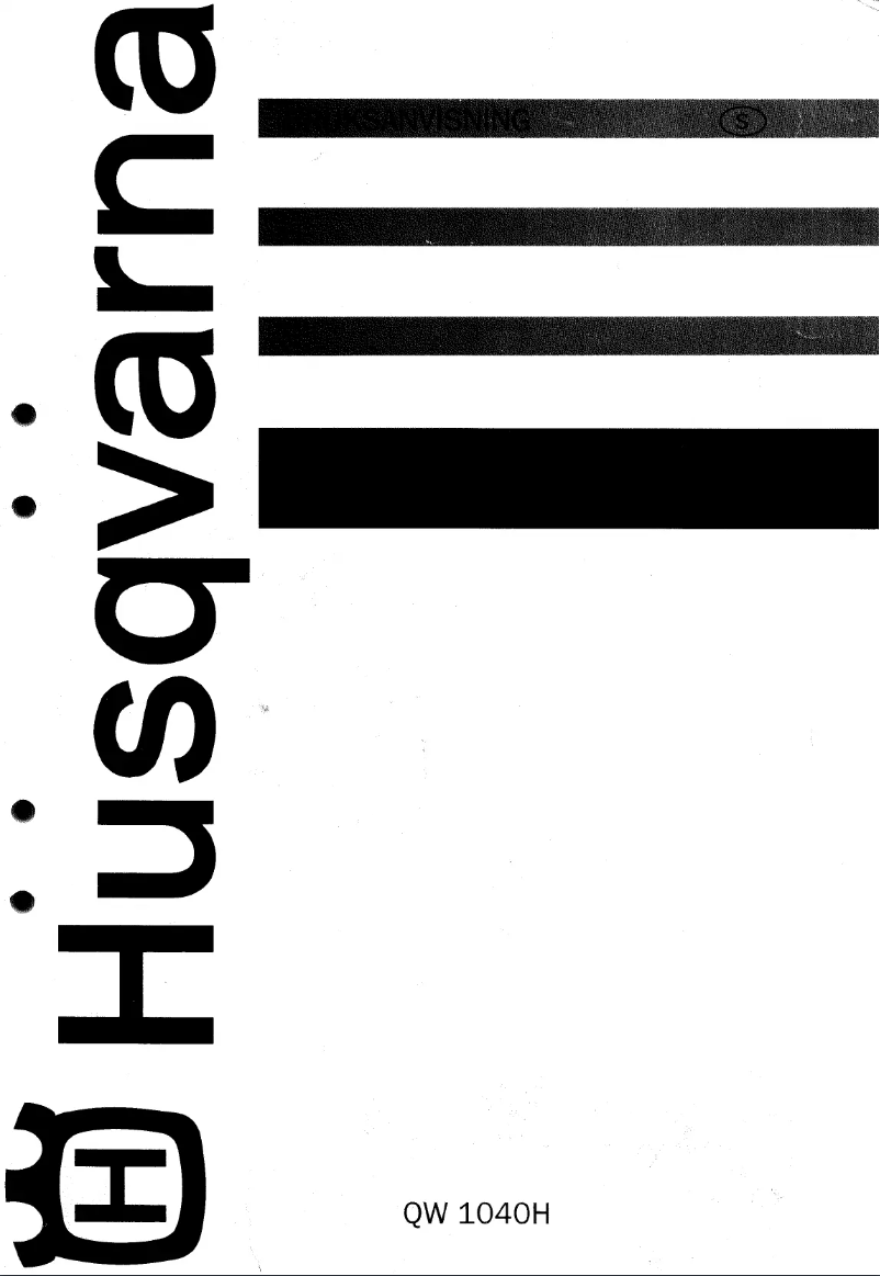 Page n°1 - Manuel utilisateur Husqvarna QW1040H