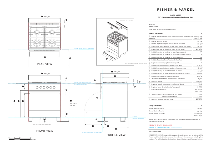 Imagen de la primera página del manual del dispositivo OR30SDG4X1