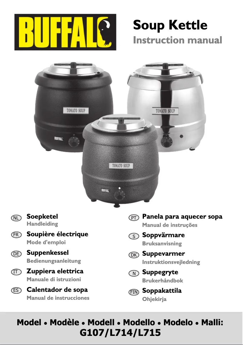 Image de la première page du manuel de l'appareil G107