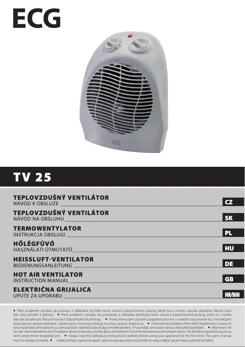 Image de la première page du manuel de l'appareil TV 25