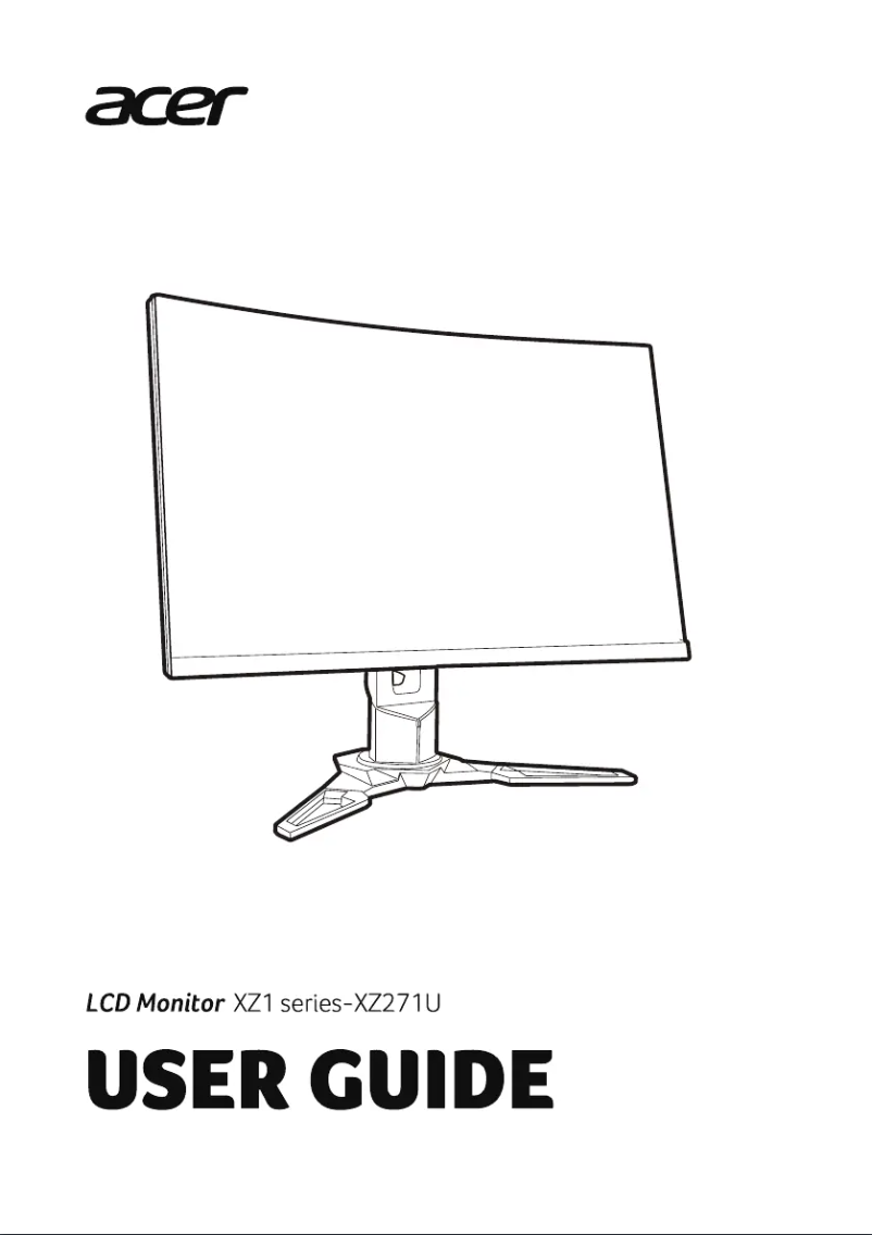 Página 1 del manual Manual de usuario Acer XZ271UA