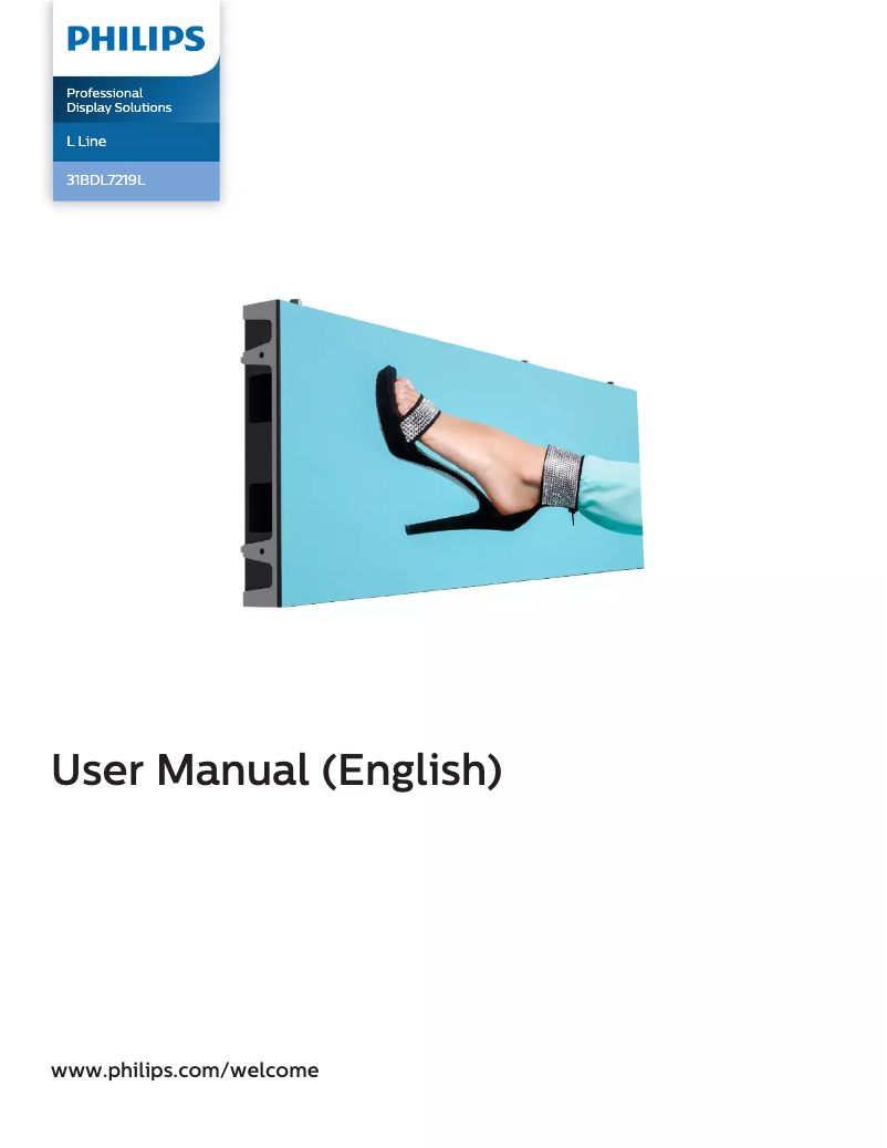 Página 1 del manual Manual de usuario Philips 31BDL7219L