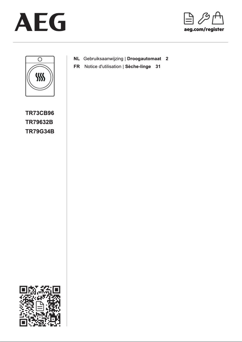 Page n°1 - Manuel utilisateur AEG TR79G34B