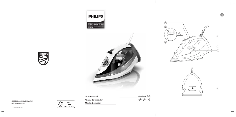 Image de la première page du manuel de l'appareil Azur GC4554
