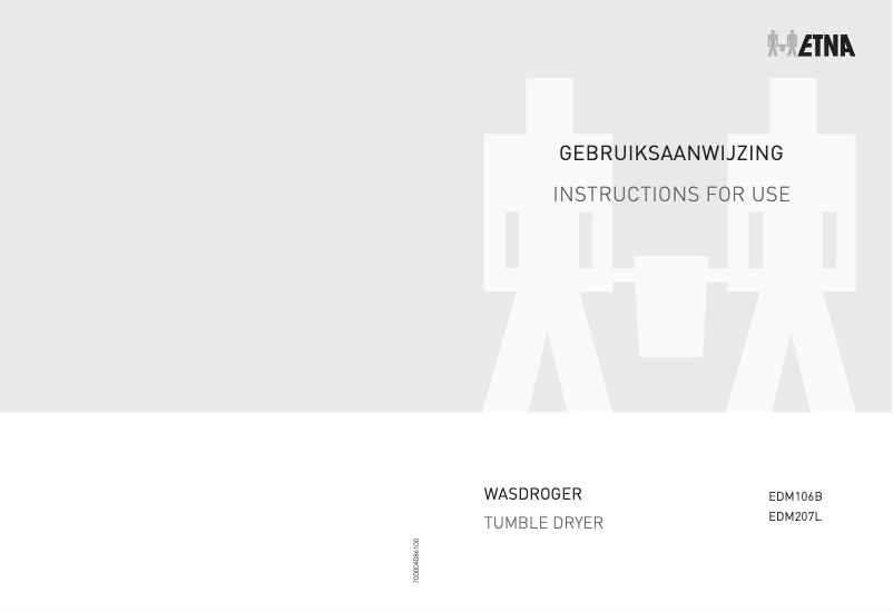 Page n°1 - Manuel utilisateur Etna EDM106BWIT