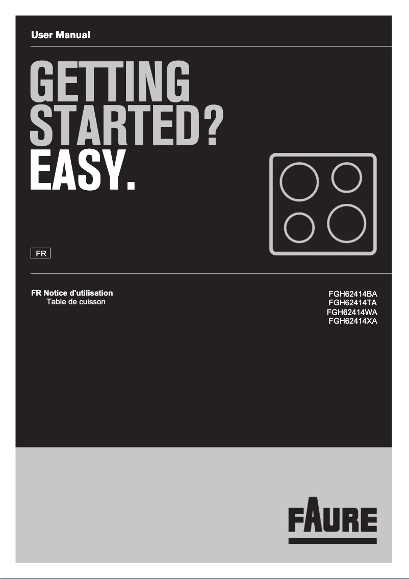 Page n°1 - Manuel utilisateur Faure FGH62414BA
