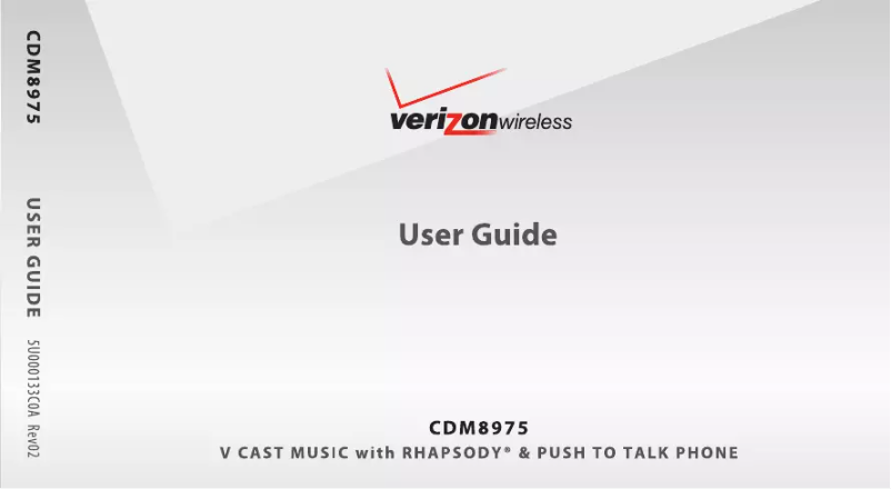 Image de la première page du manuel de l'appareil CDM8975