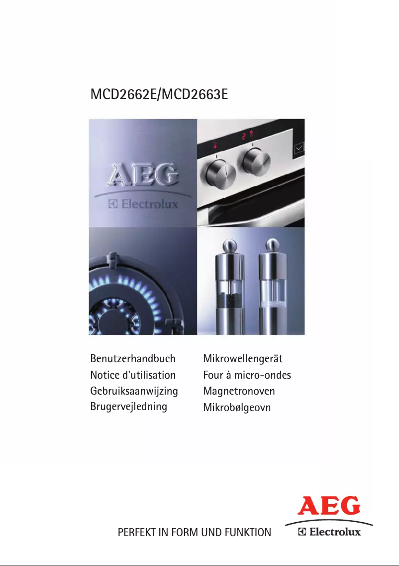 Page n°1 - Manuel utilisateur AEG-Electrolux MCD 2662 E-M