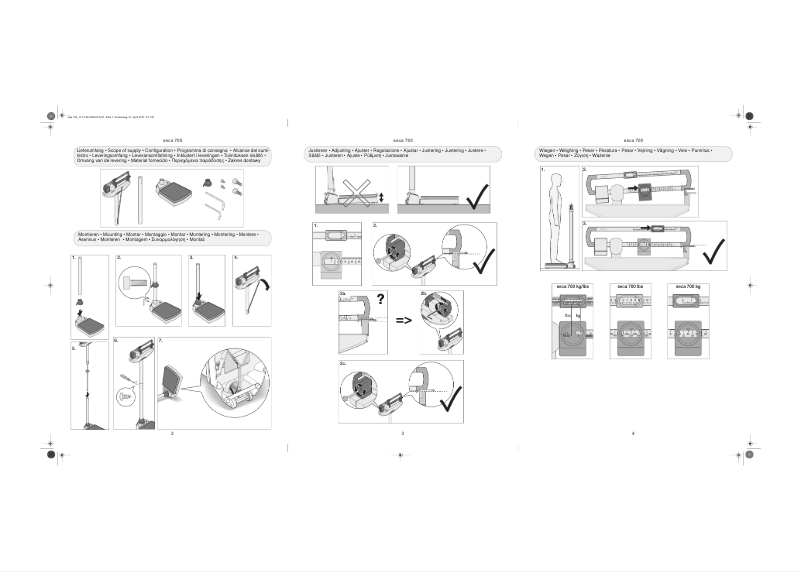 Image de la première page du manuel de l'appareil 700