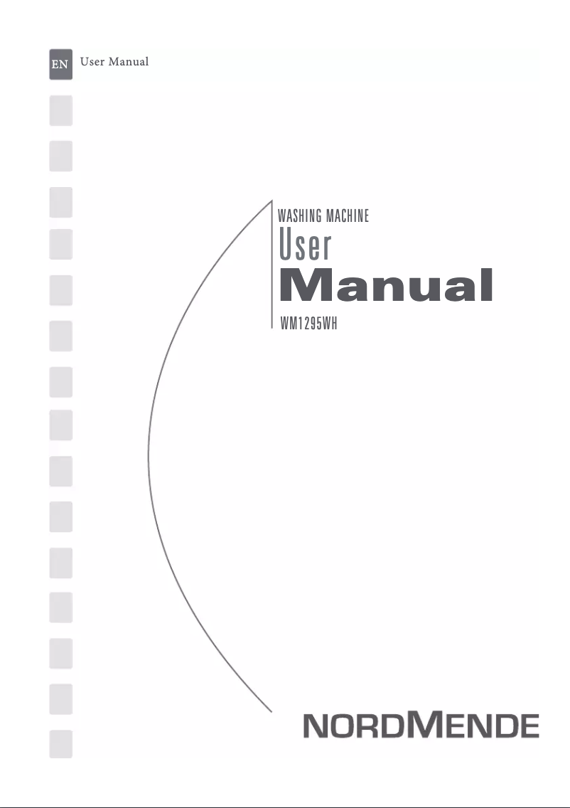 Page n°1 - Manuel utilisateur Nordmende WM1295WH