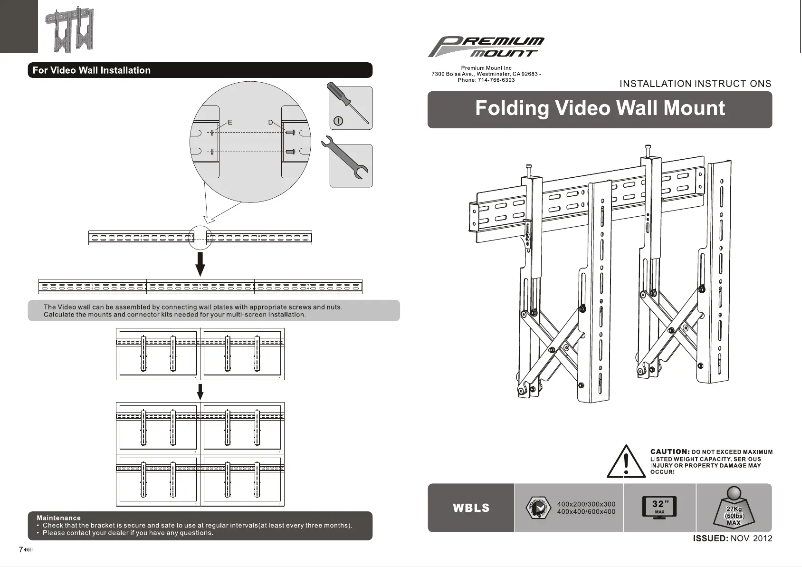 Image de la première page du manuel de l'appareil WBLS
