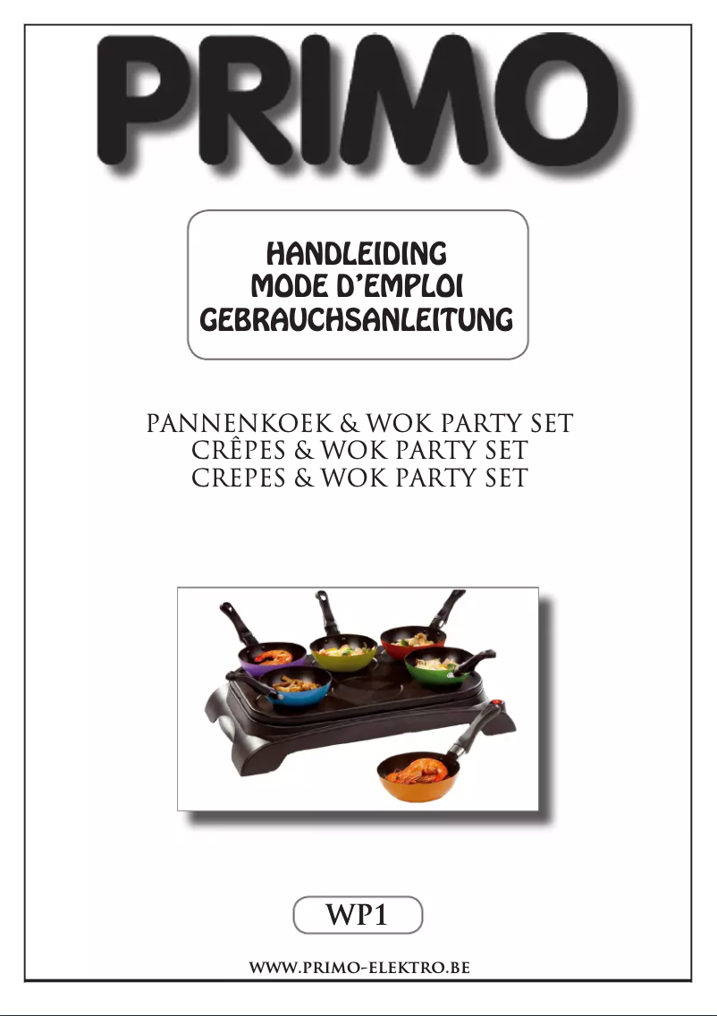 Page n°1 - Manuel utilisateur Primo WP1