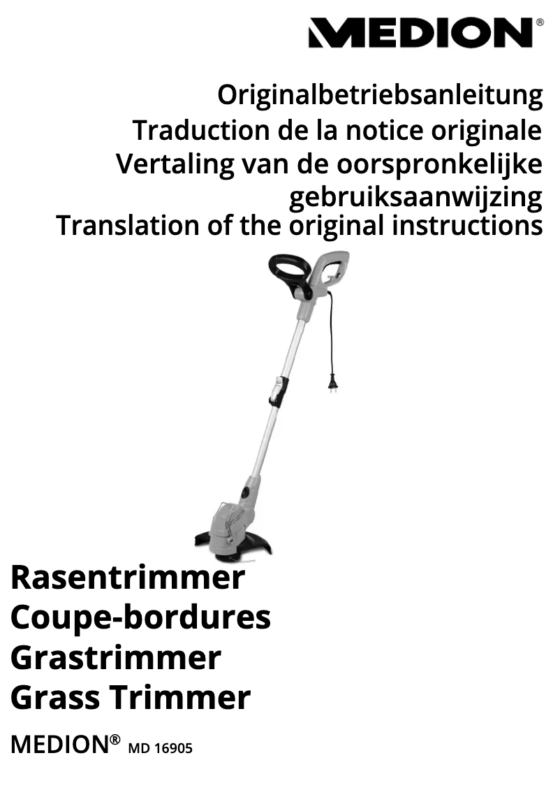 Page 1 de la notice Manuel utilisateur Medion MD 16905
