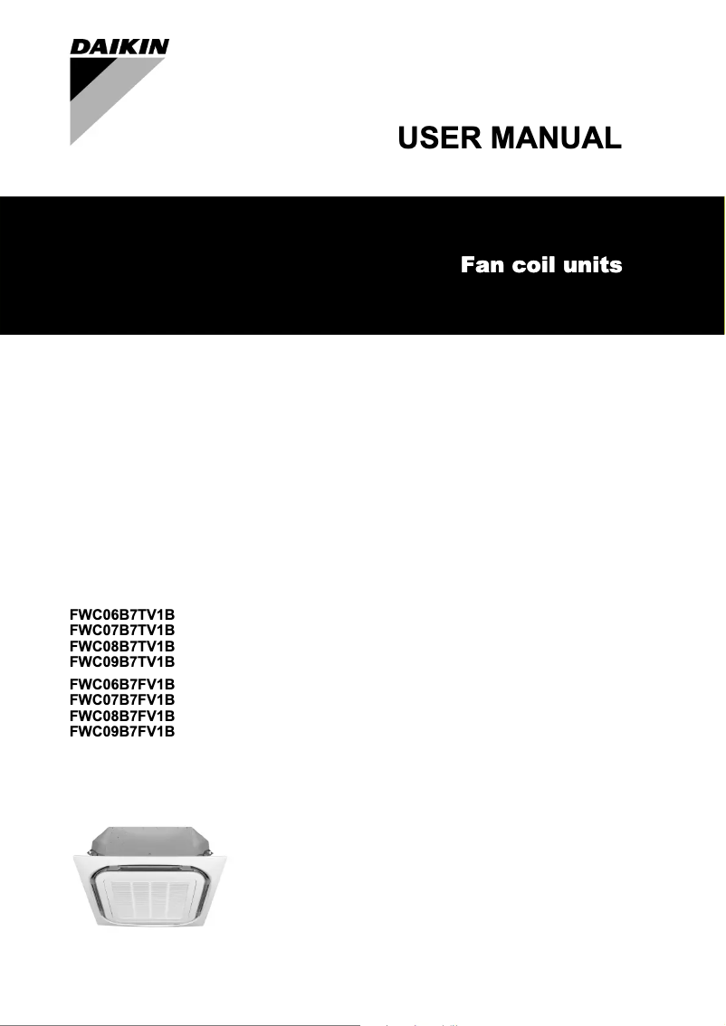 Page 1 de la notice Manuel utilisateur Daikin FWC07B5FV1B