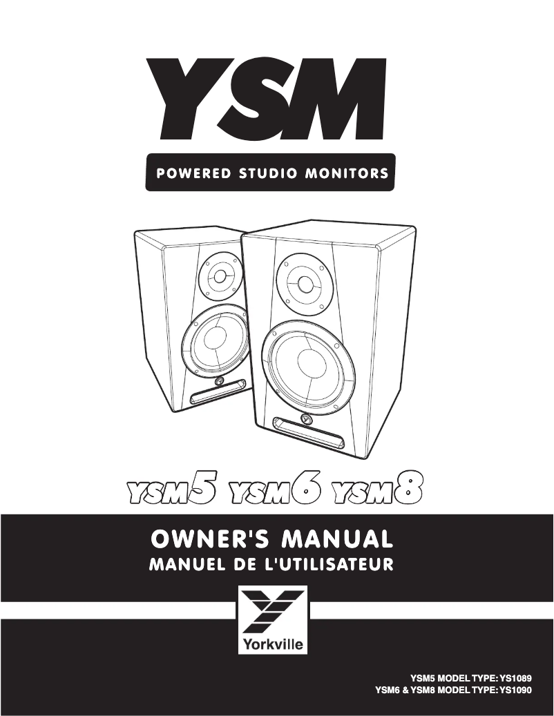 Page n°1 - Manuel utilisateur Yorkville YSM8