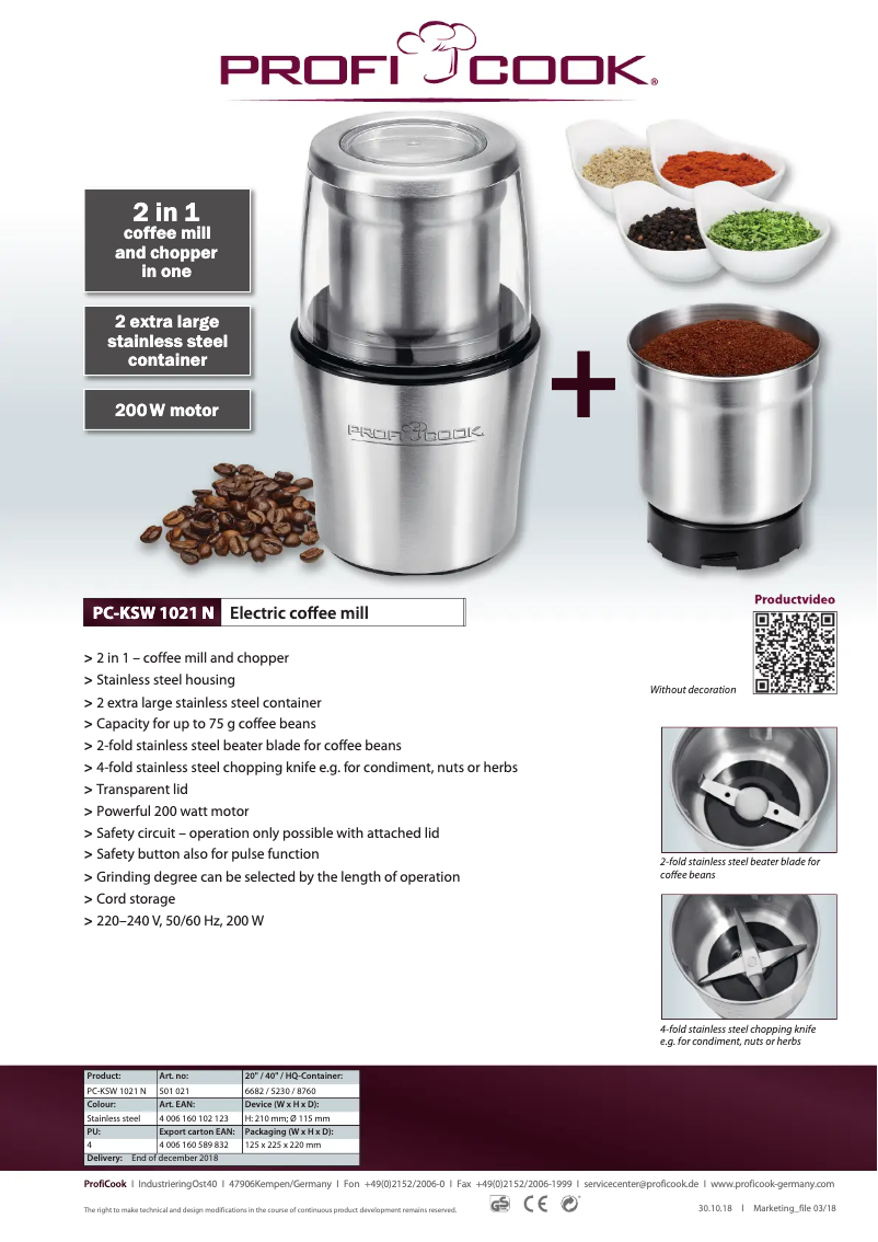 Image de la première page du manuel de l'appareil PC-KSW 1021