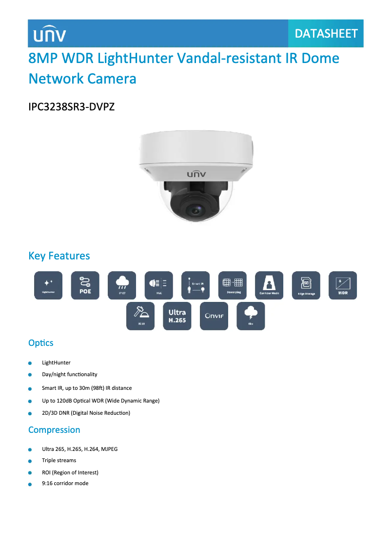 Image de la première page du manuel de l'appareil IPC3238SR3-DVPZ