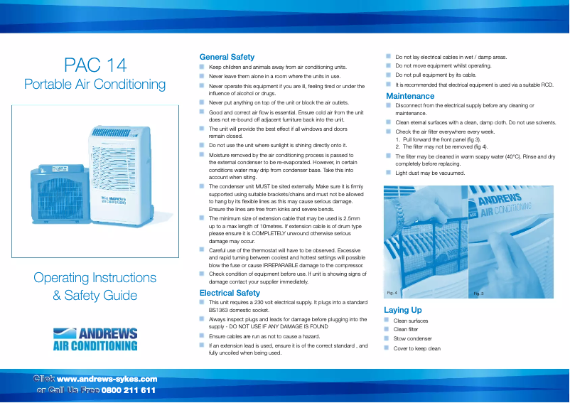Imagen de la primera página del manual del dispositivo PAC 14