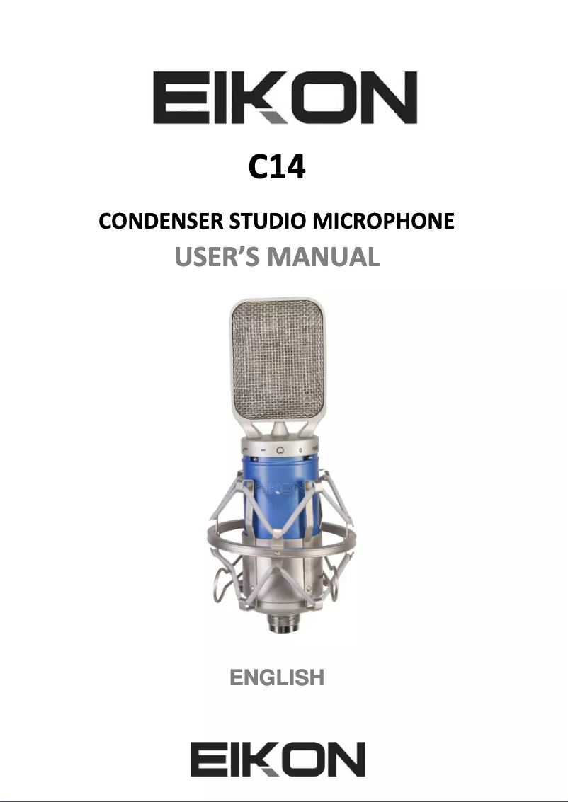 Page n°1 - Manuel utilisateur Eikon C14