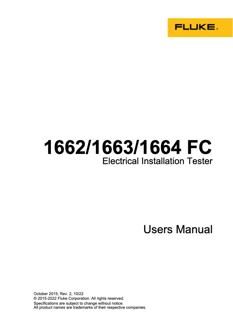 Imagen de la primera página del manual del dispositivo 1663