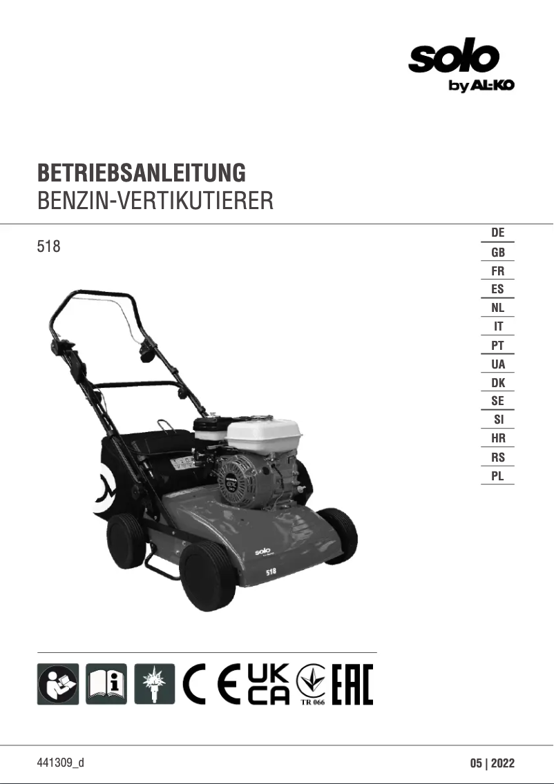 Página 1 del manual Manual de usuario Solo 518