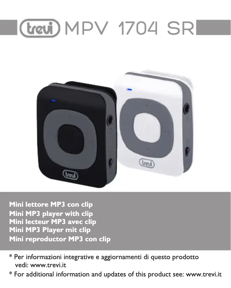 Page 1 de la notice Manuel utilisateur Trevi MPV 1704 SR