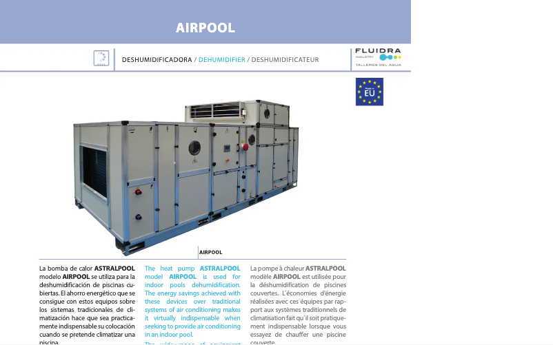 Page n°1 - Manuel utilisateur AstralPool Airpool