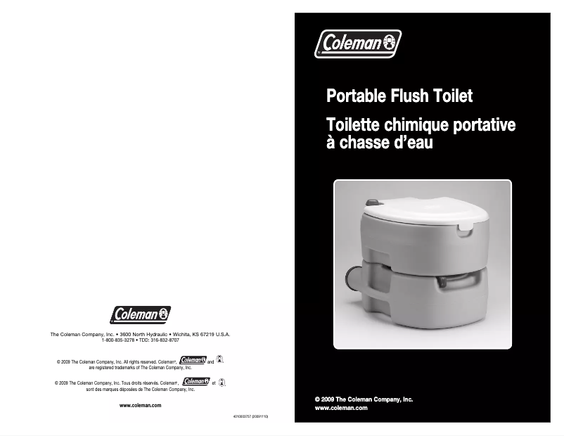 Page n°1 - Manuel utilisateur Coleman Portable Flush