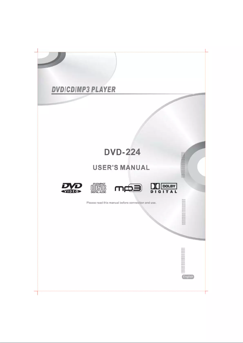 Page 1 de la notice Manuel utilisateur Coby DVD-224