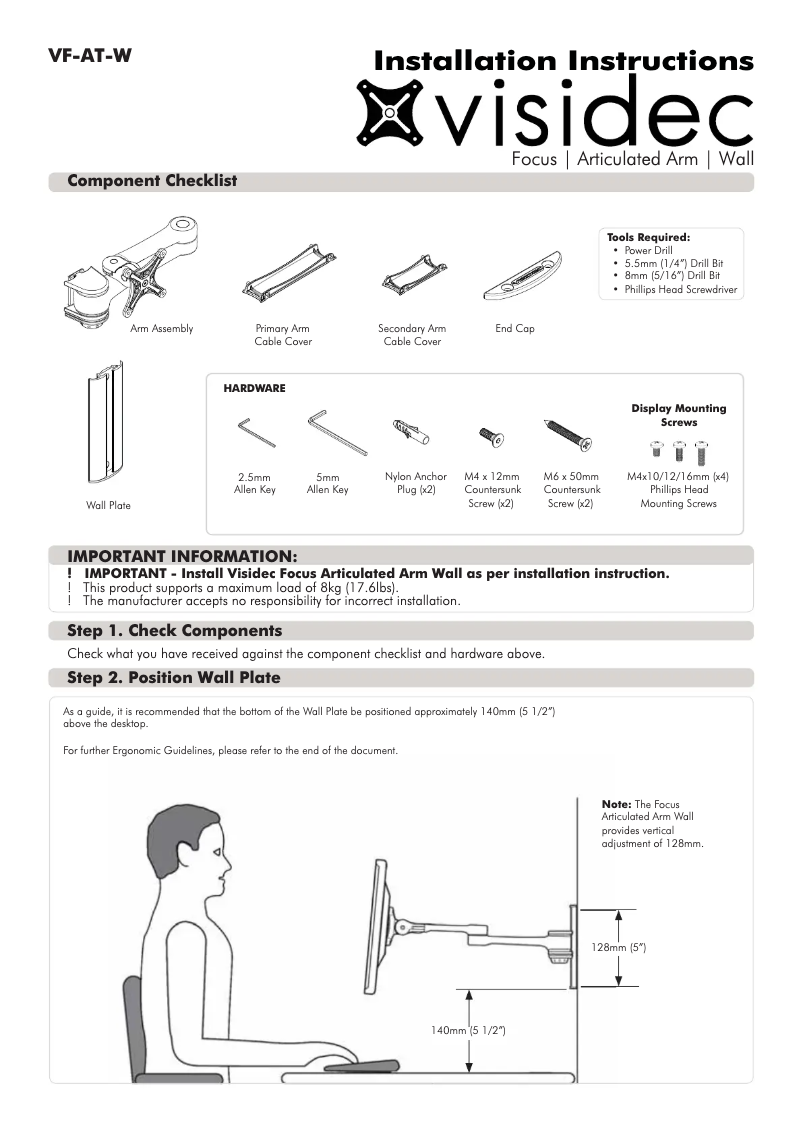 Page n°1 - Manuel utilisateur Atdec VF-AT-W