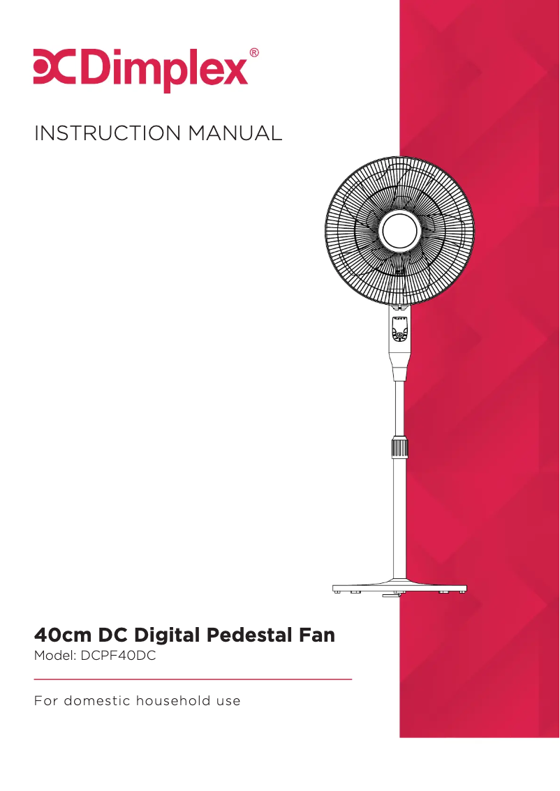 Image de la première page du manuel de l'appareil DCPF40DC
