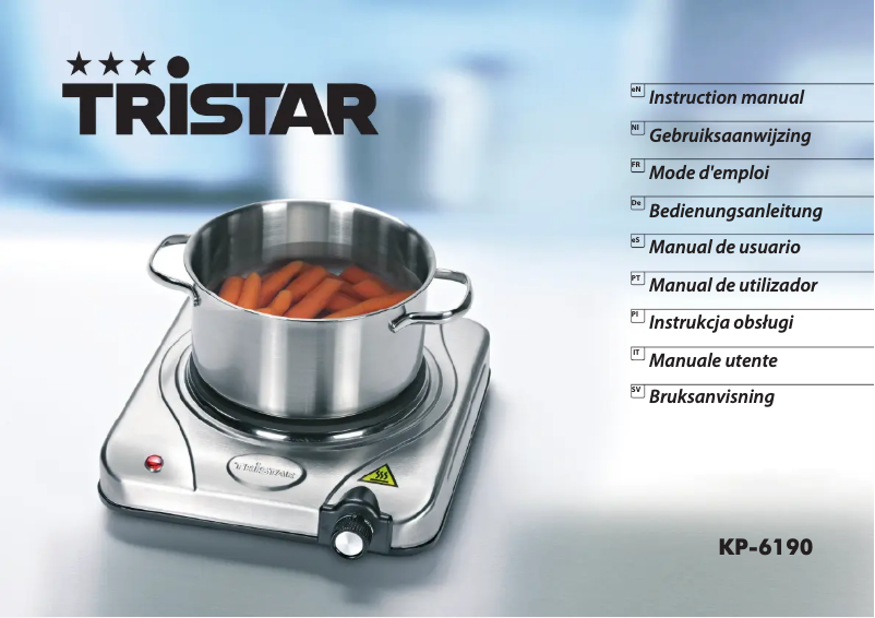 Page n°1 - Manuel utilisateur TriStar KP-6190
