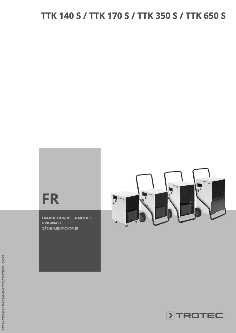 Imagen de la primera página del manual del dispositivo TTK 140 S