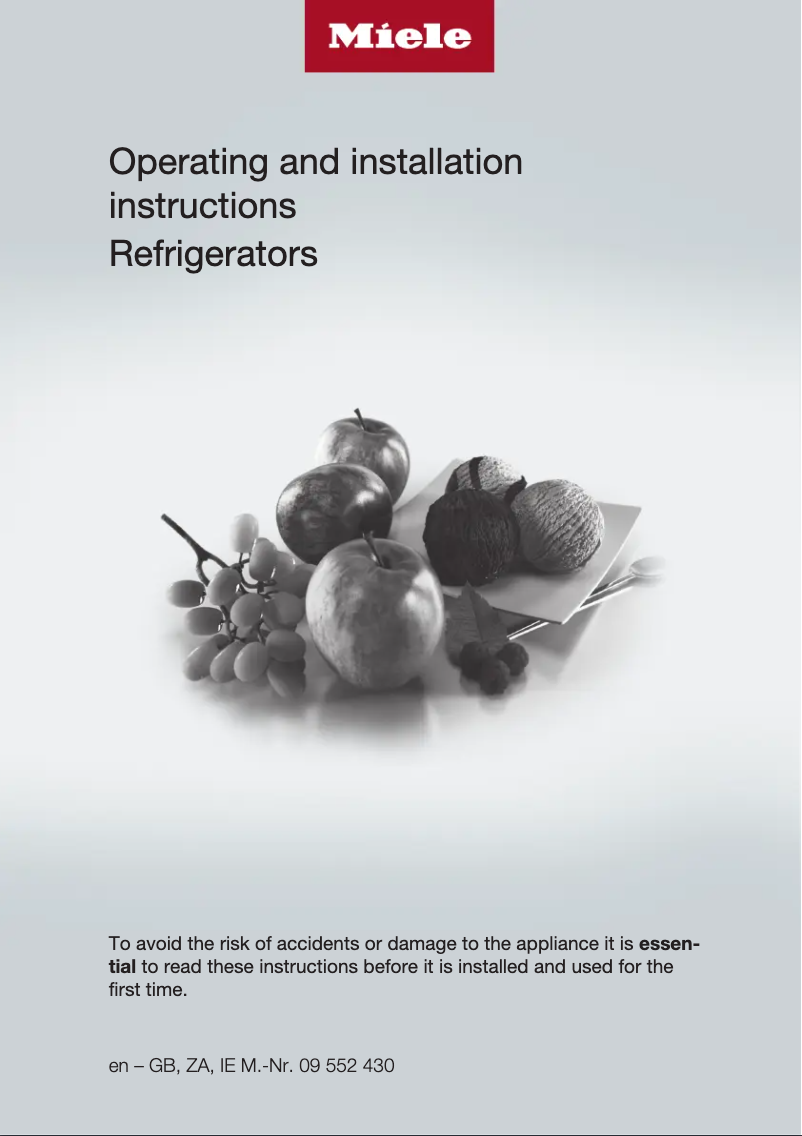 Image de la première page du manuel de l'appareil K12010 S-2