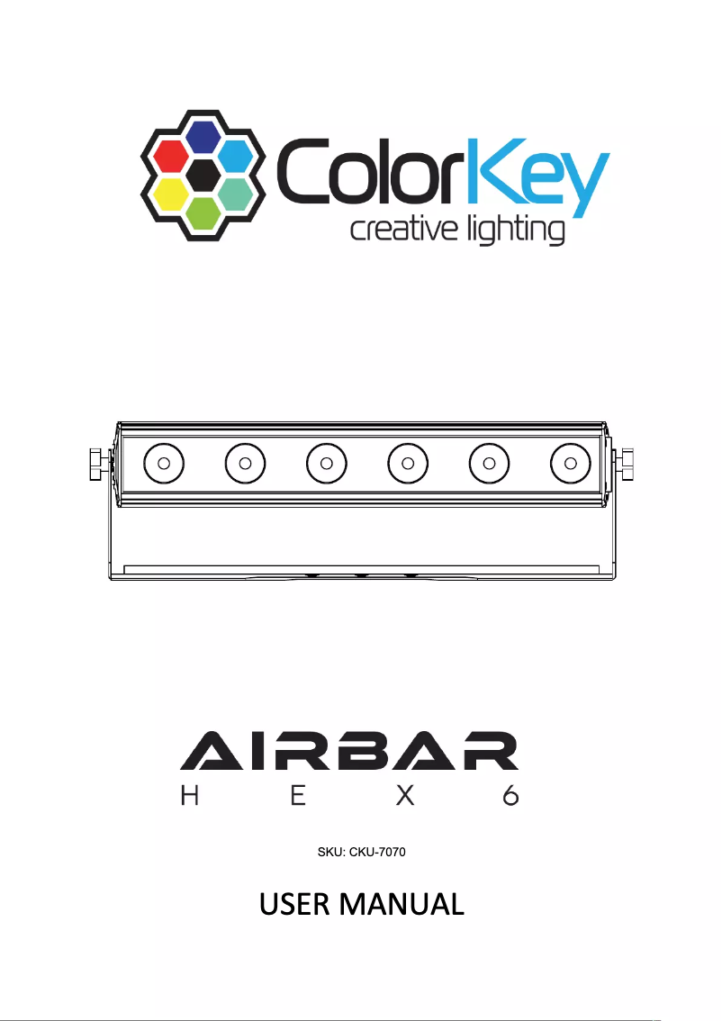 Page n°1 - Manuel utilisateur ColorKey AirPar Hex 6