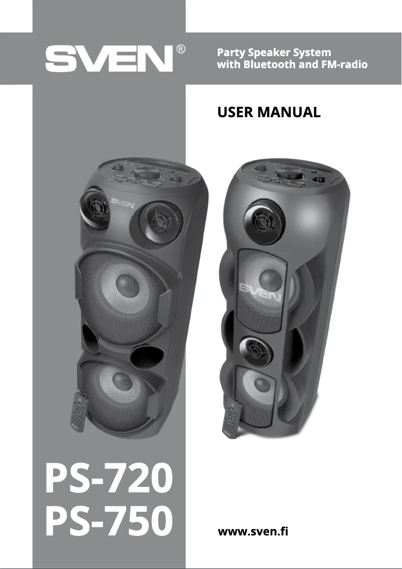 Image de la première page du manuel de l'appareil PS-750