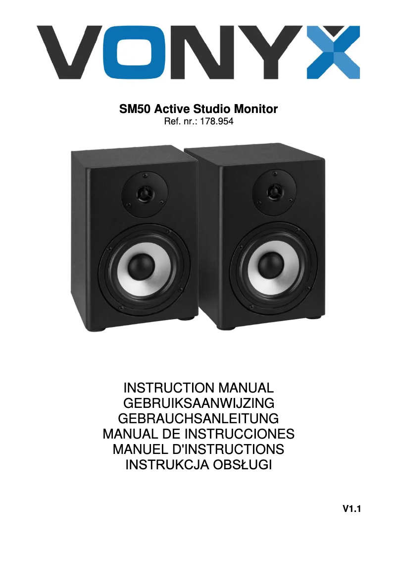 Página 1 del manual Manual de usuario Vonyx SM50