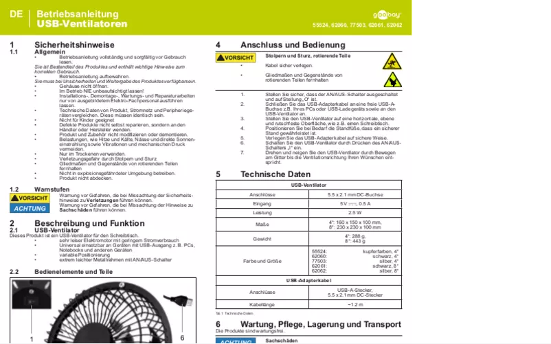 Imagen de la primera página del manual del dispositivo 55524