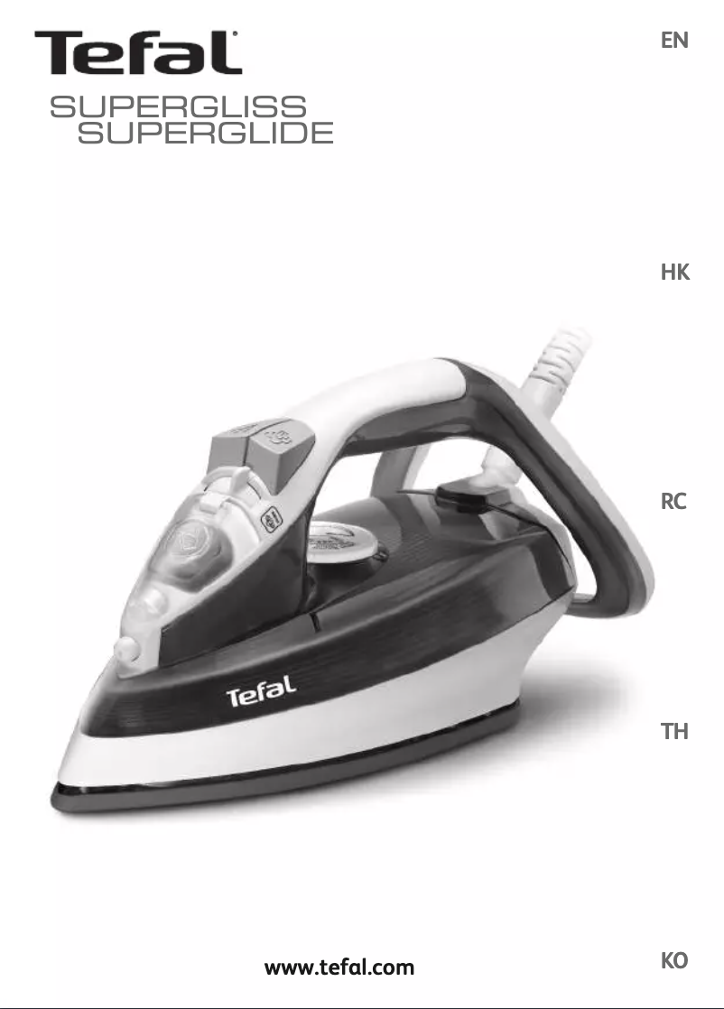 Page n°1 - Manuel utilisateur Tefal Supergliss Superglide FV4481Y0