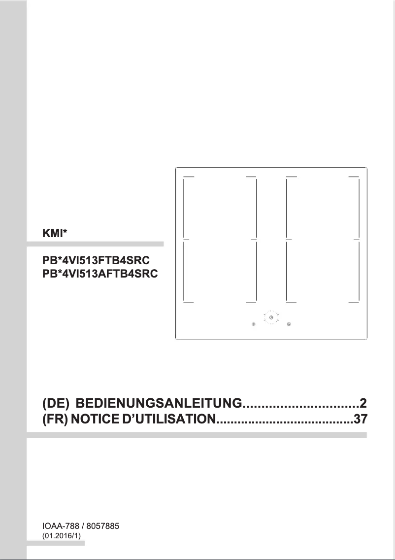 Page 1 de la notice Manuel utilisateur Amica KMI 13319 F