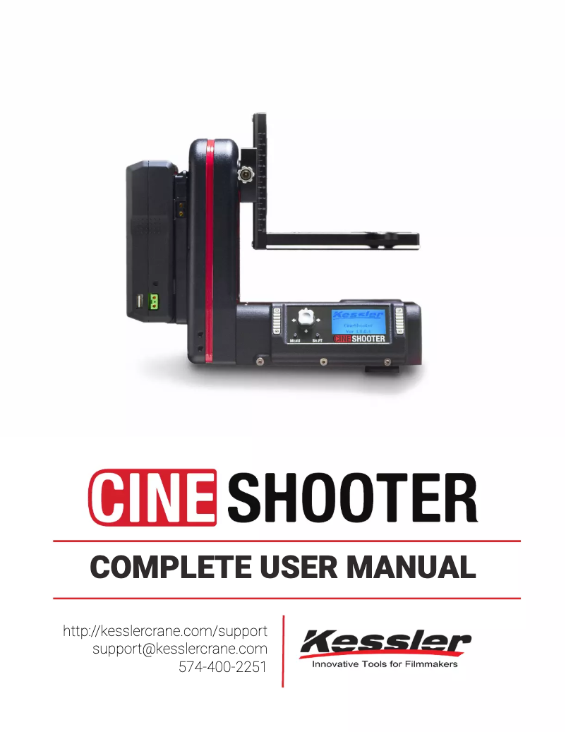 Image de la première page du manuel de l'appareil CineShooter