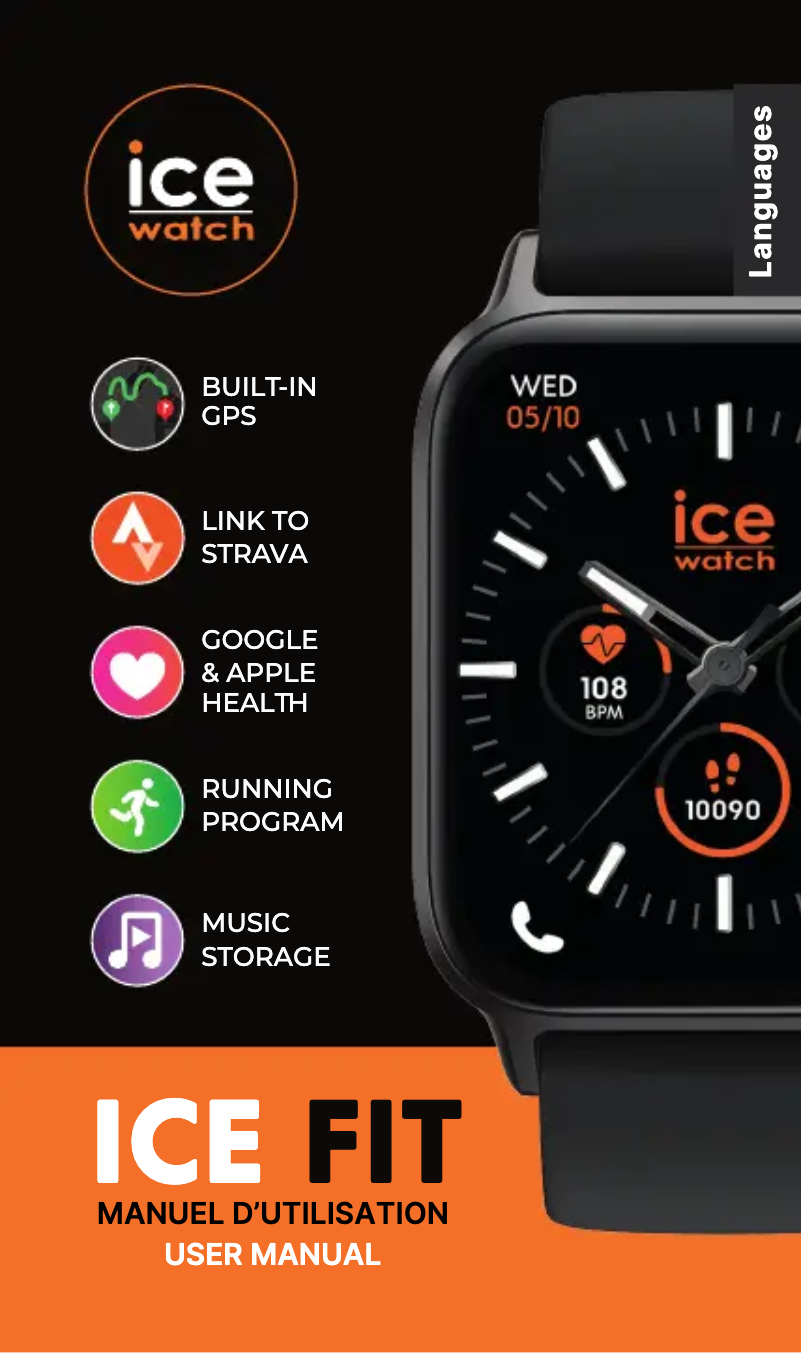 Page 1 de la notice Manuel utilisateur ICE Watch Fit 1.78