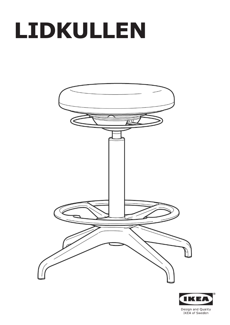 Page 1 de la notice Manuel utilisateur Ikea LIDKULLEN
