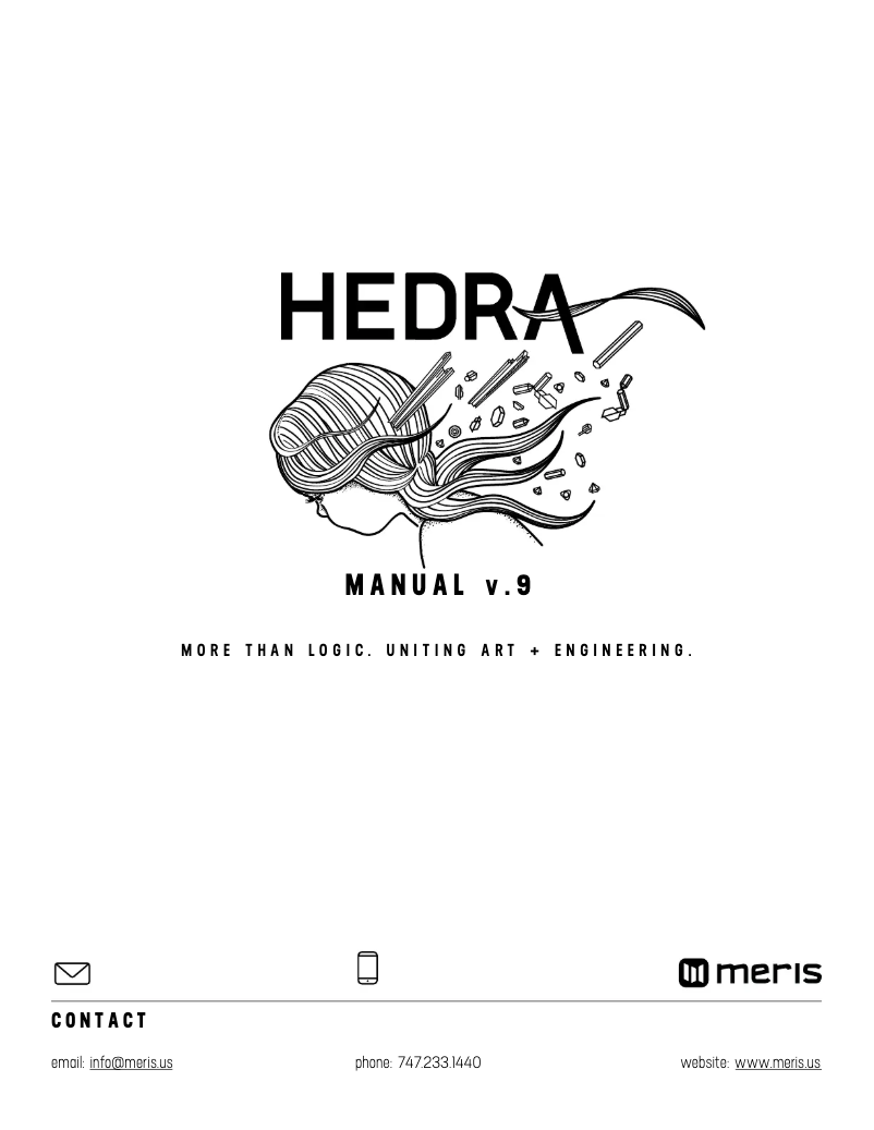 Image de la première page du manuel de l'appareil Hedra