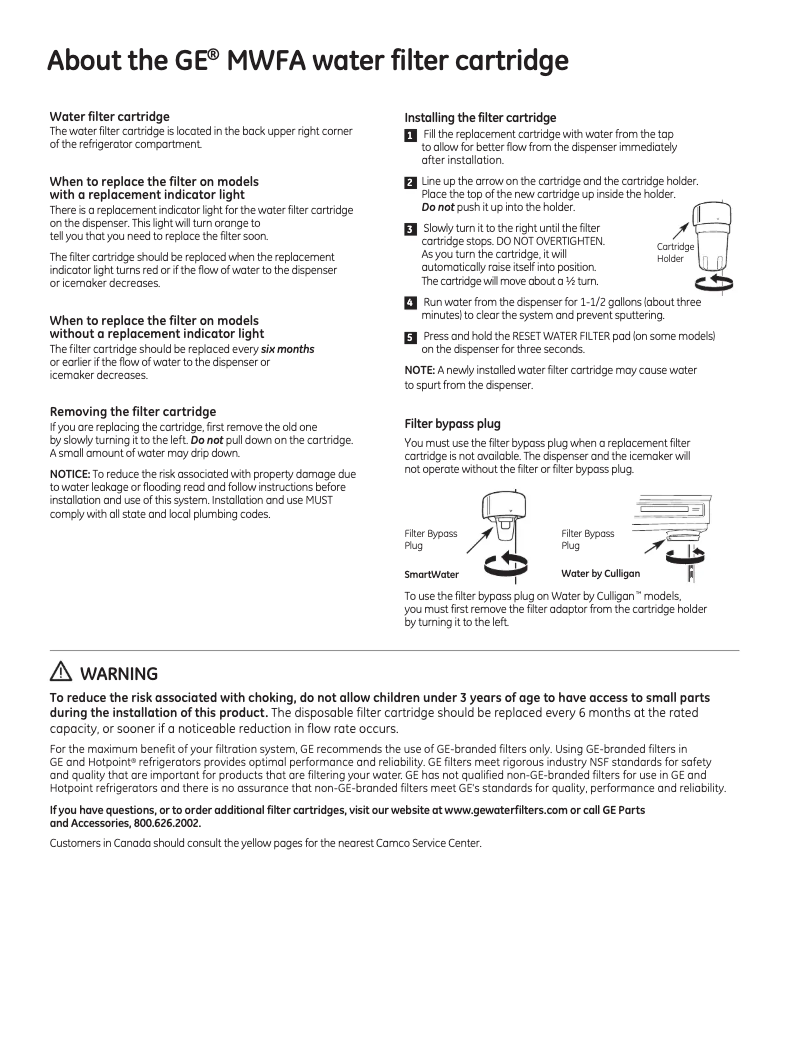 Image de la première page du manuel de l'appareil MWFA3PK