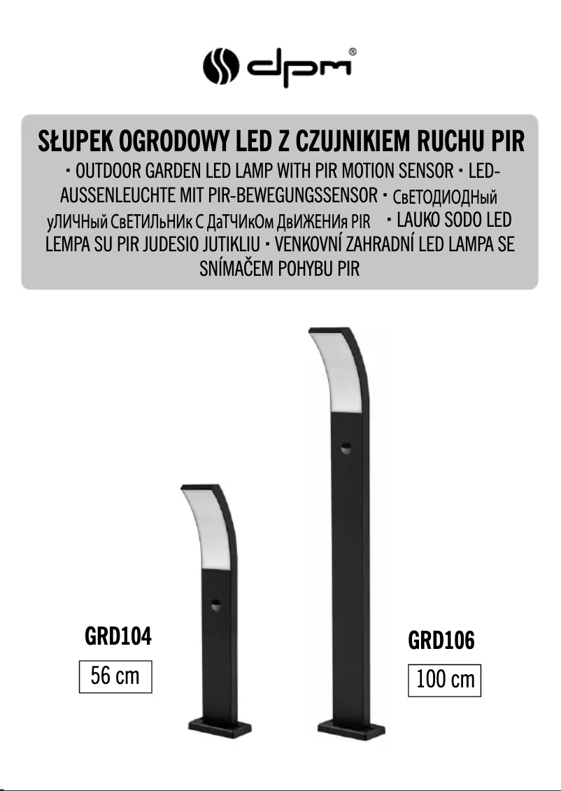 Image de la première page du manuel de l'appareil GRD104