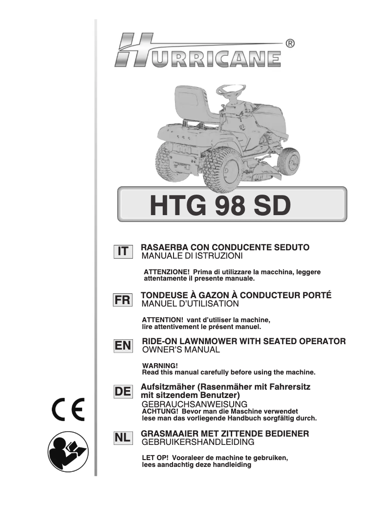 Image de la première page du manuel de l'appareil HTG 98 SD