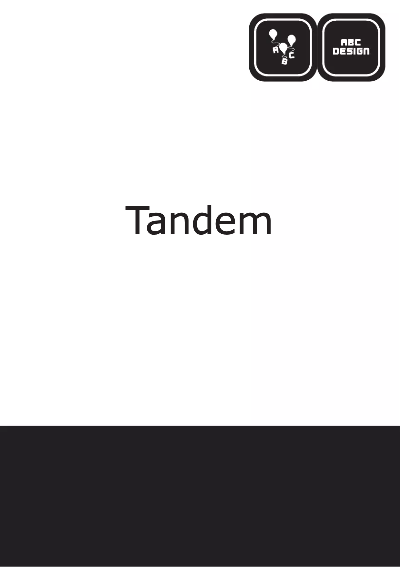 Page 1 de la notice Manuel utilisateur ABC Design Design Tandem